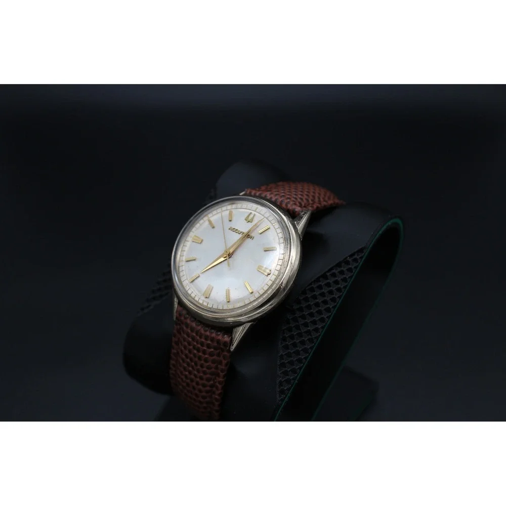 1964 Bulova Accutron 214 35mm 10K Gold Filled Serviced Watch M4 Running
